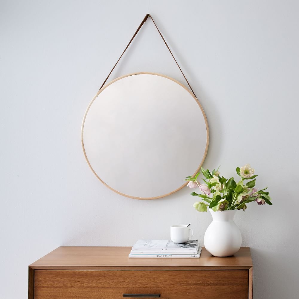 Round discount hanging mirror