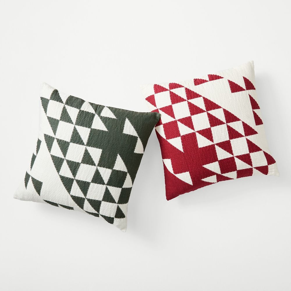 Geometric outlet pillow covers