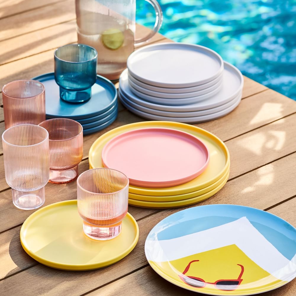 Acrylic dinnerware hot sale