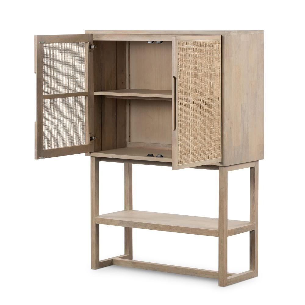 Buy online Yvette Woven Tall Cabinet 102cm now West Elm UAE UAE