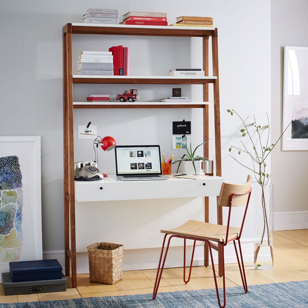 Modern wall desk west elm deals
