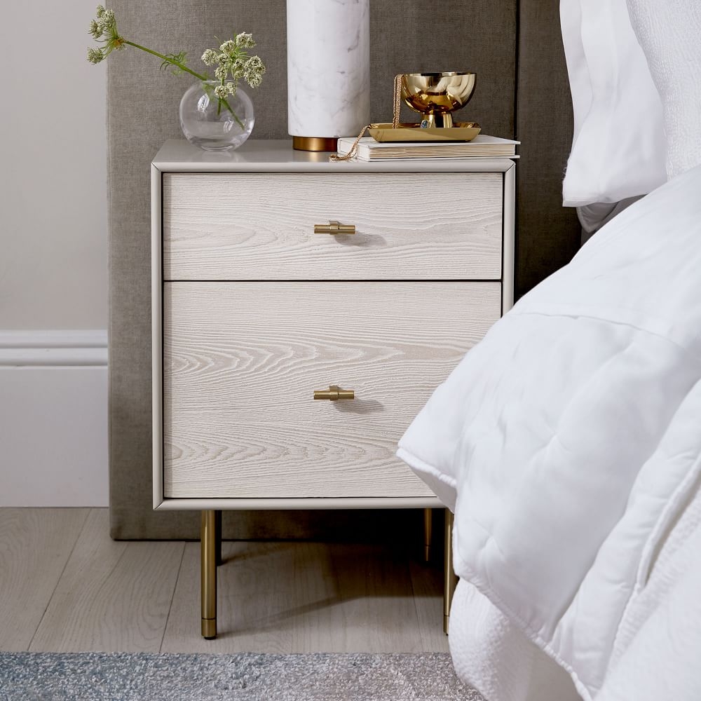 Gray shop lacquer nightstand