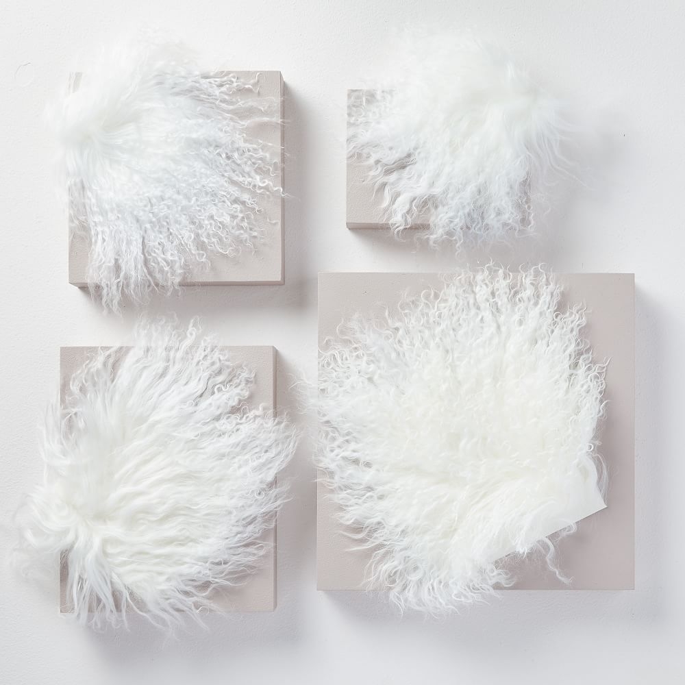 West elm mongolian lamb pillow top