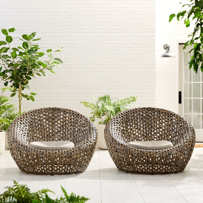 Buy online Montauk Outdoor Nest Chair Antique Palm now West