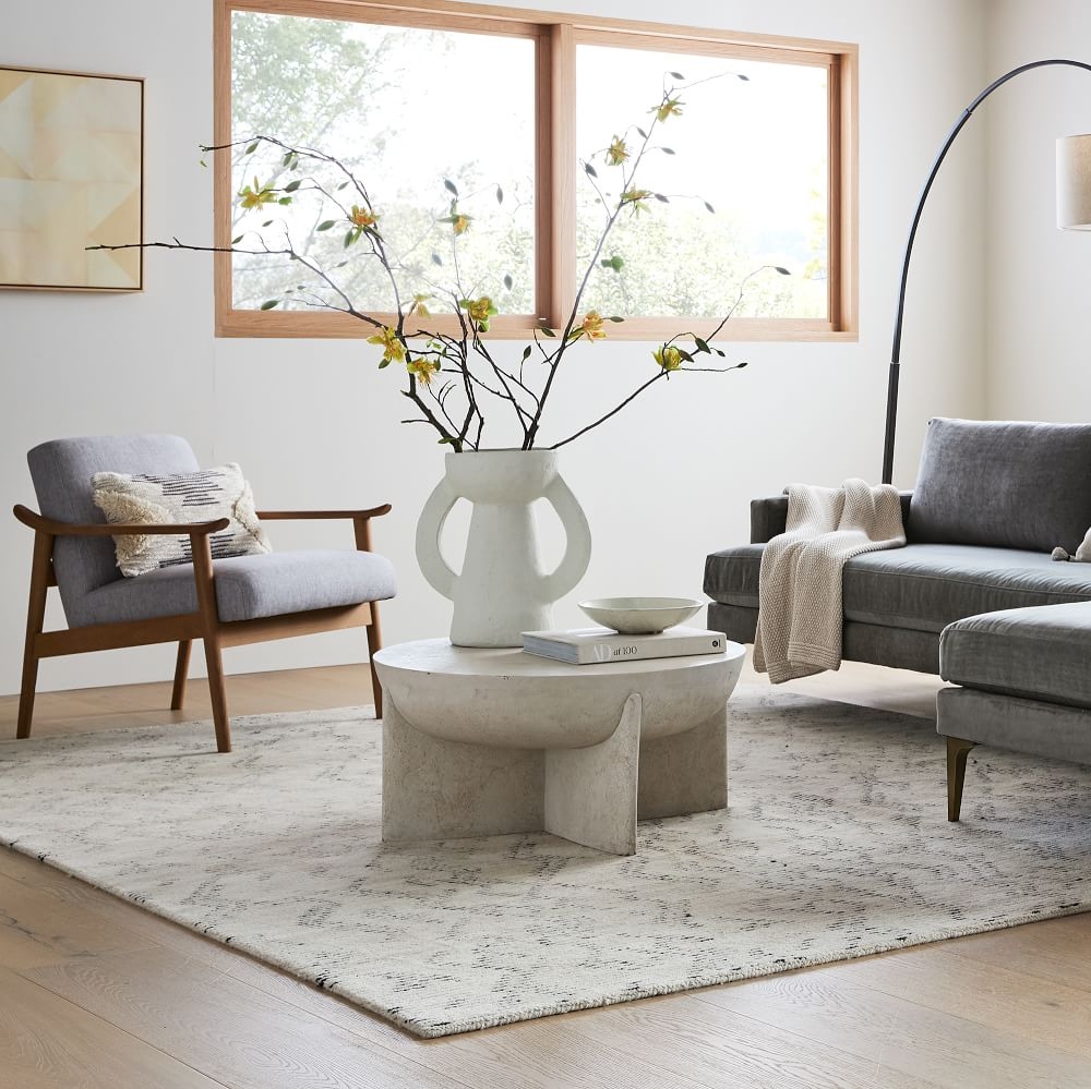 Lava stone store side table