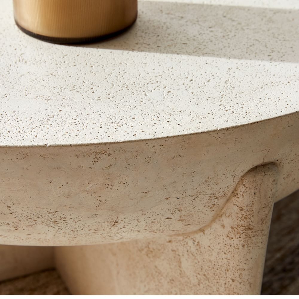 Lava stone shop side table