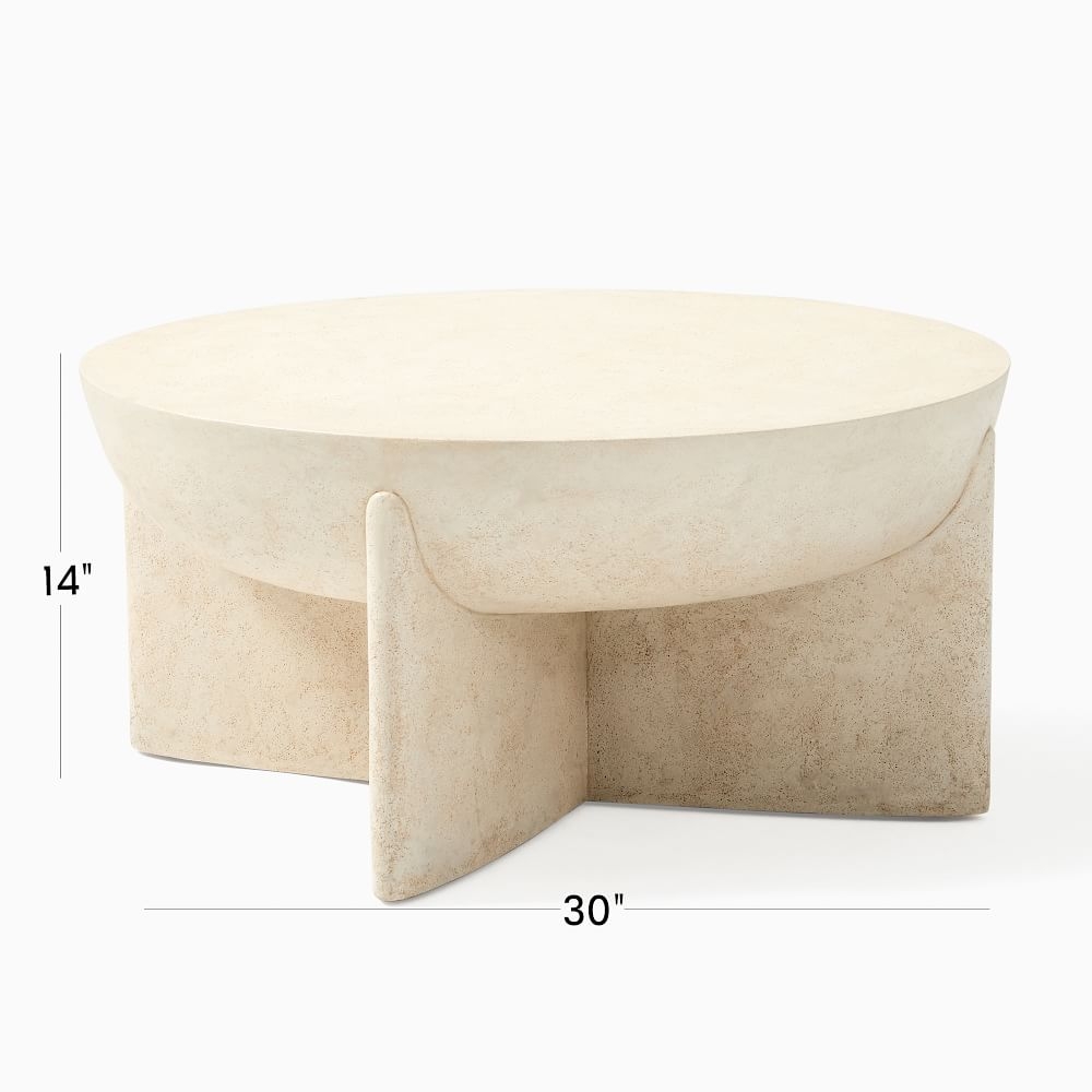 Solid stone coffee hot sale table