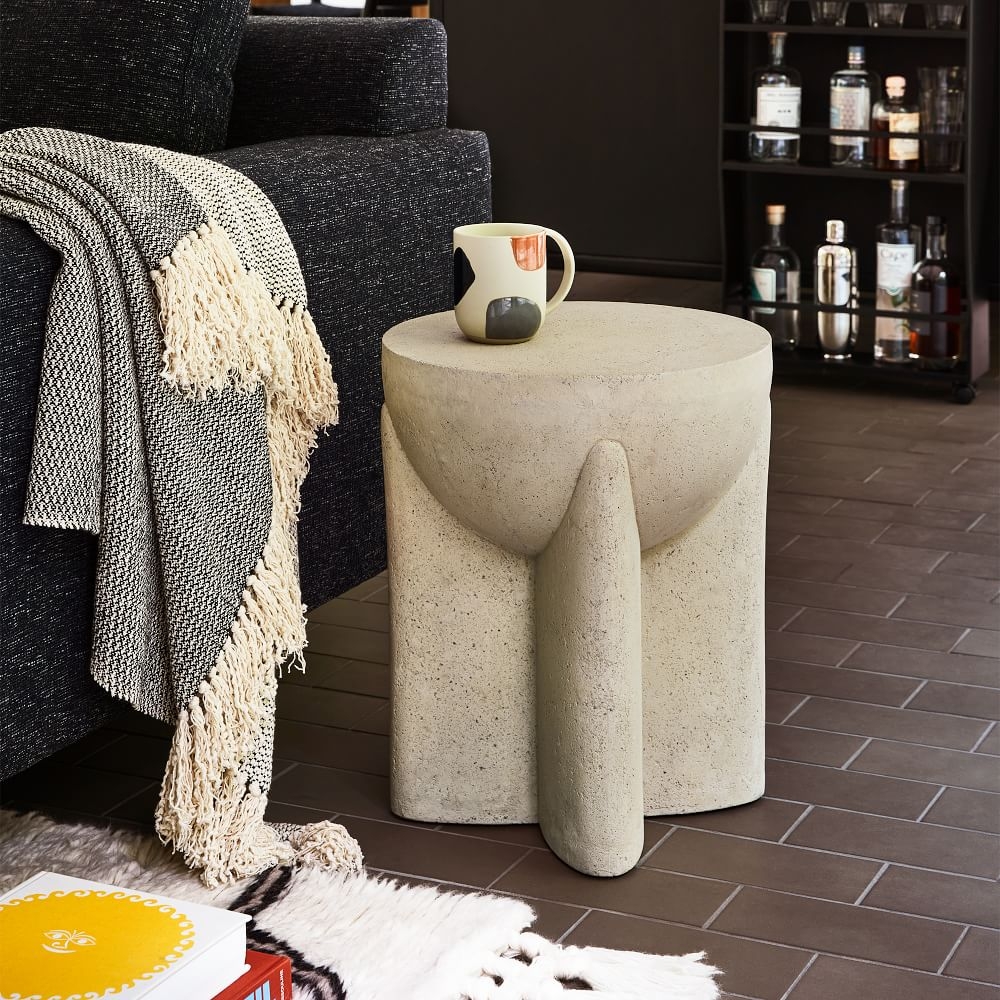 Stone side store table