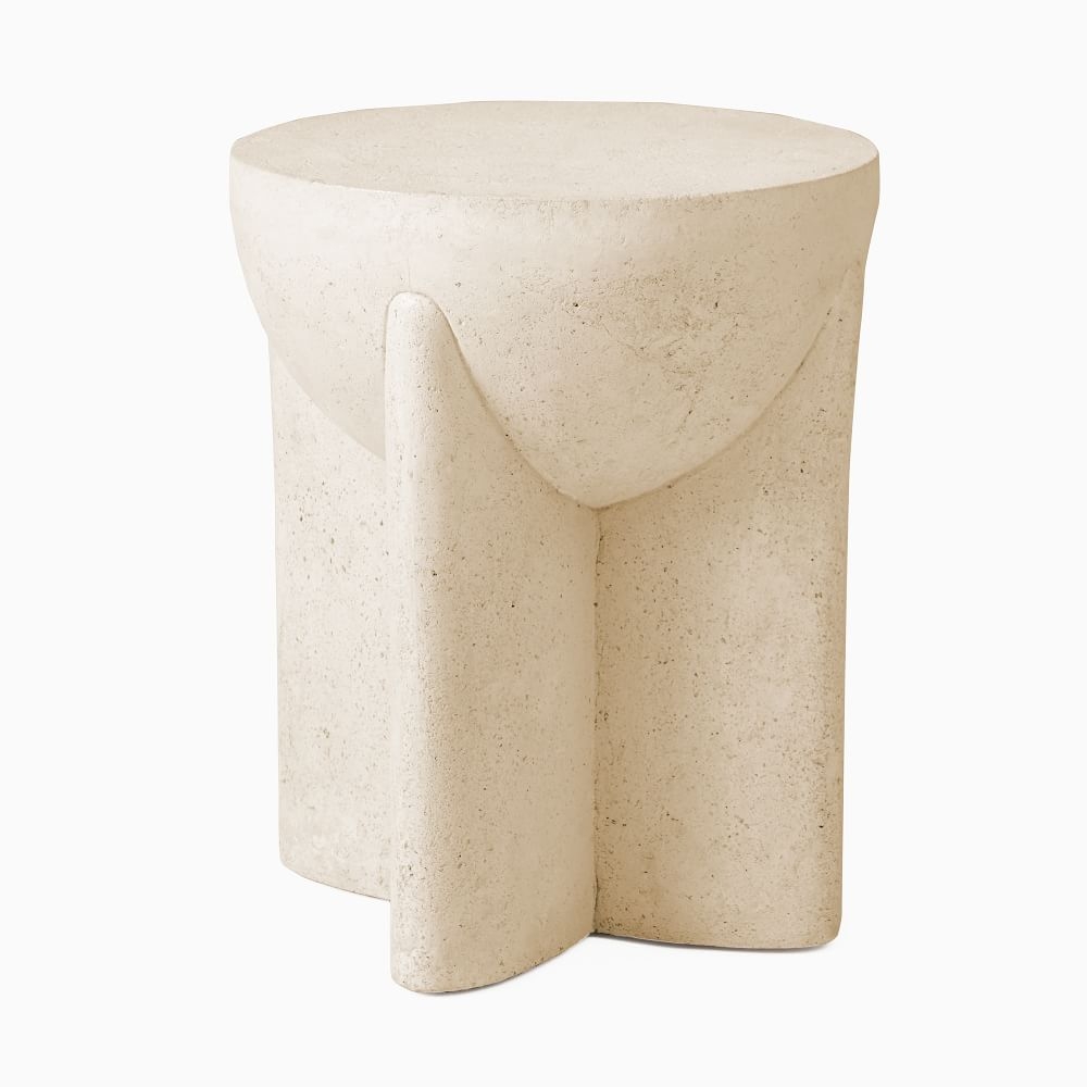 Lava stone shop side table