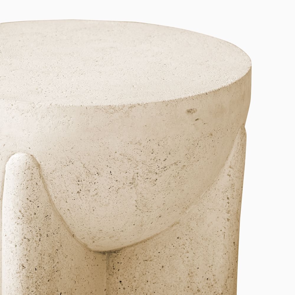 White stone end clearance table