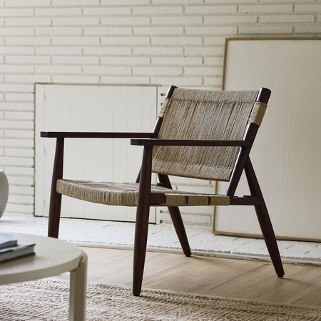 Buy online Morton Woven Show Wood Chair now West Elm UAE