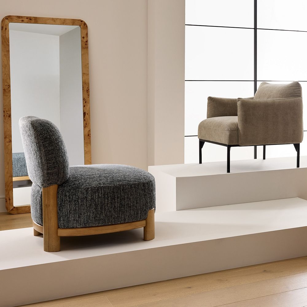 West elm armless chair cheap