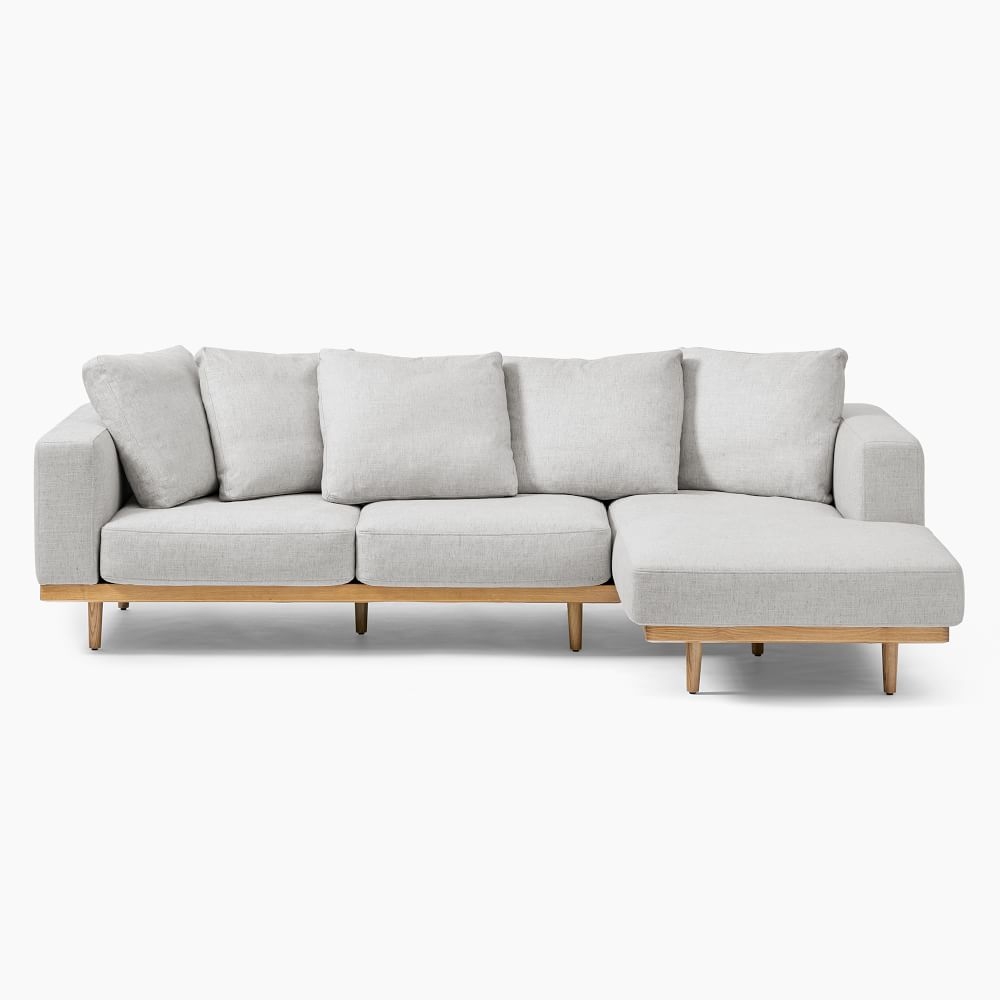West elm shop white sectional