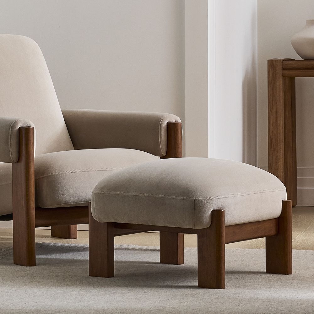 Buy online Nils Chair Ottoman now West Elm UAE UAE