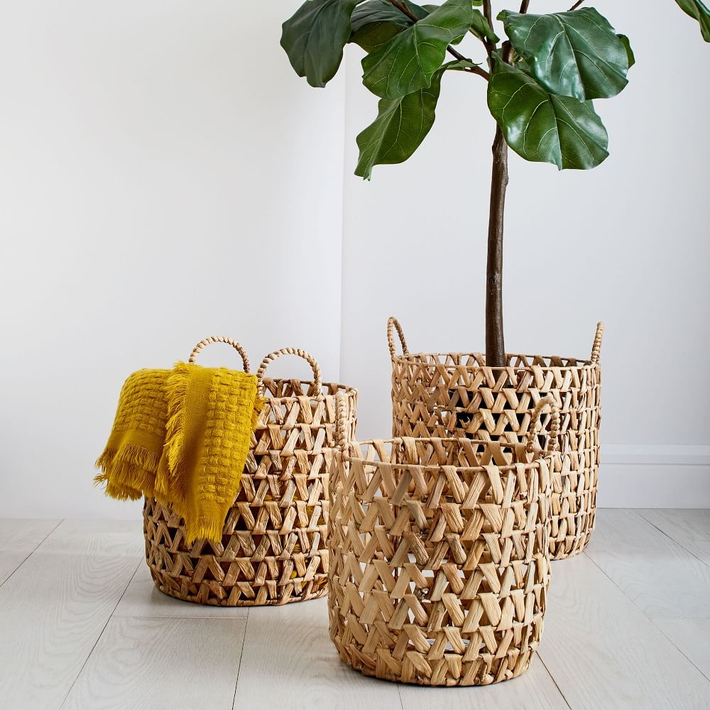 Open Weave Zigzag Baskets