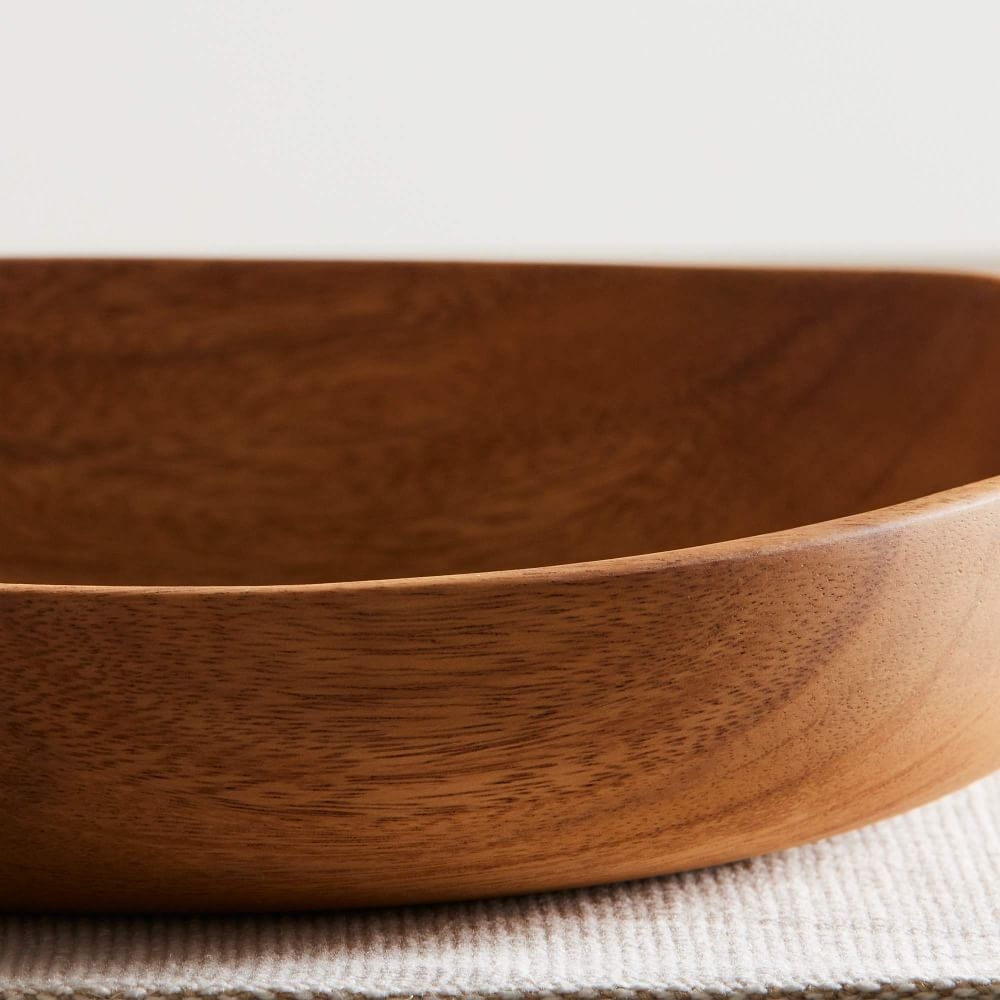 Buy online Organic Shaped Wood Serving Bowls now West Elm UAE UAE