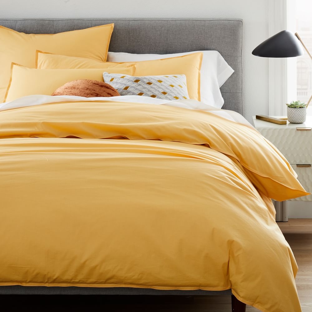 West elm top organic duvet cover