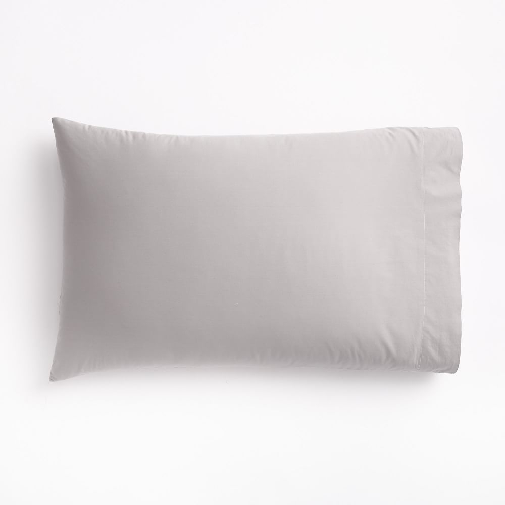 Organic Washed Cotton Percale Pillowcases Set of 2