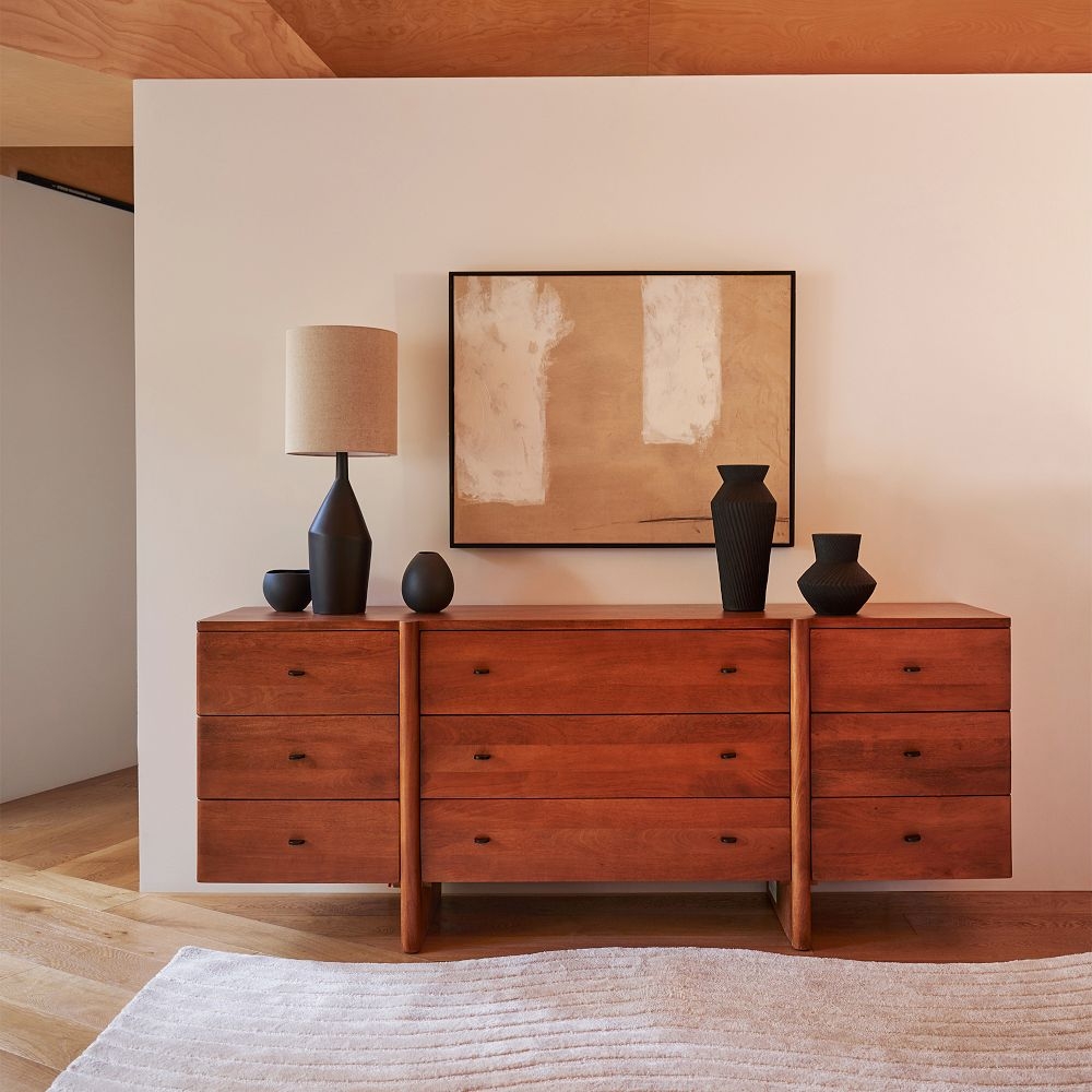 Modern 9 drawer clearance dresser