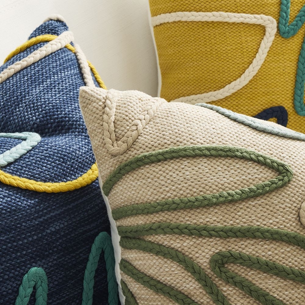 Yellow floral pillow shop