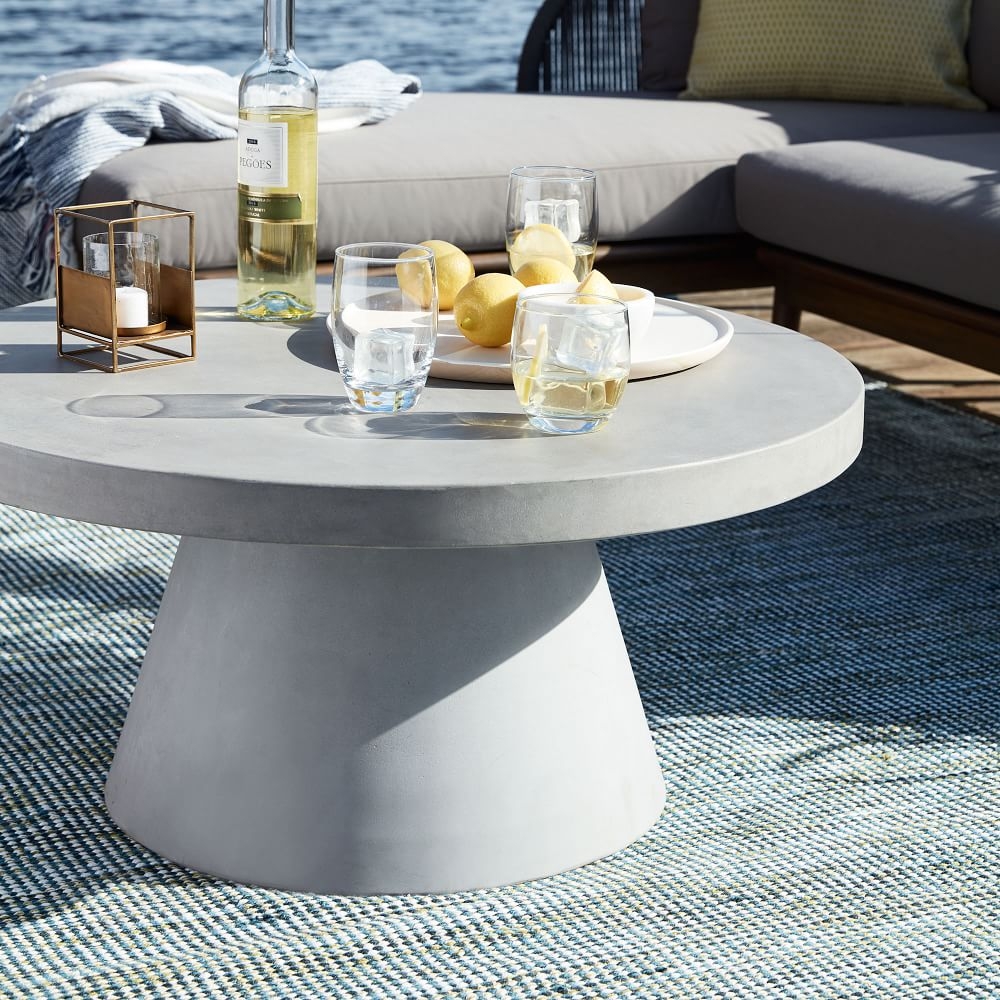 West elm outlet concrete outdoor table