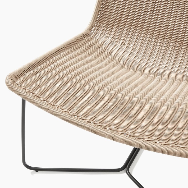 West elm outdoor slope lounge cheap chair