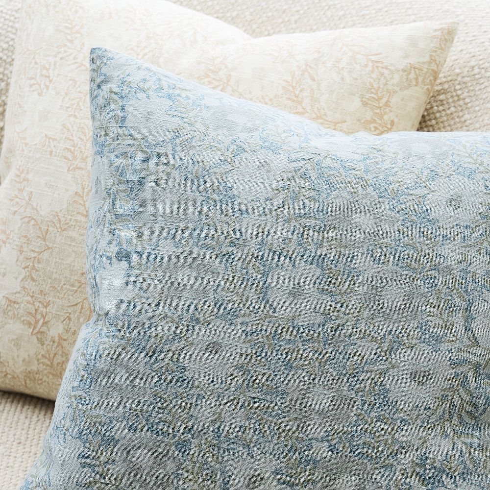 Blue floral pillow covers store