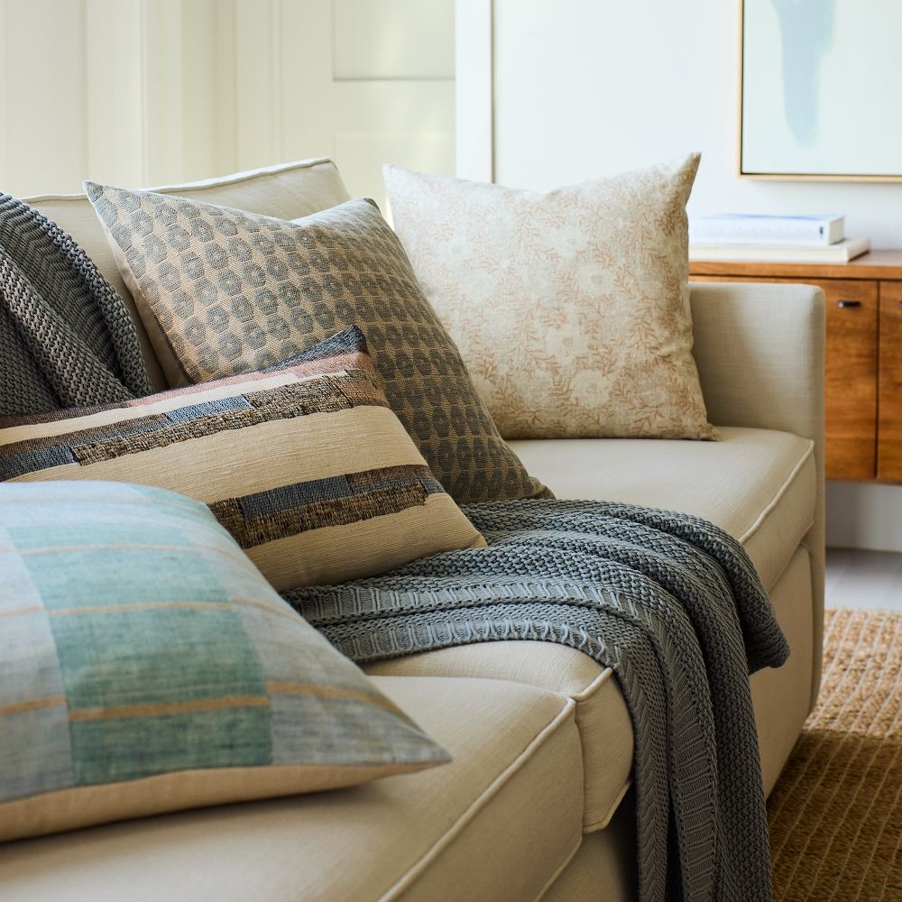 Floral pillow covers top