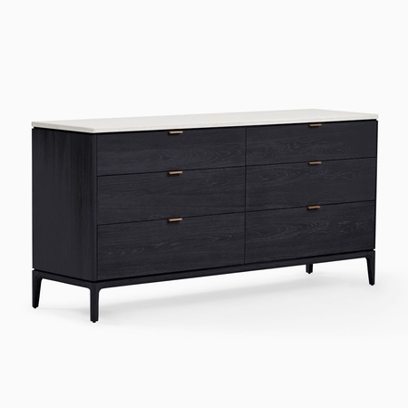 Modern black sales dresser