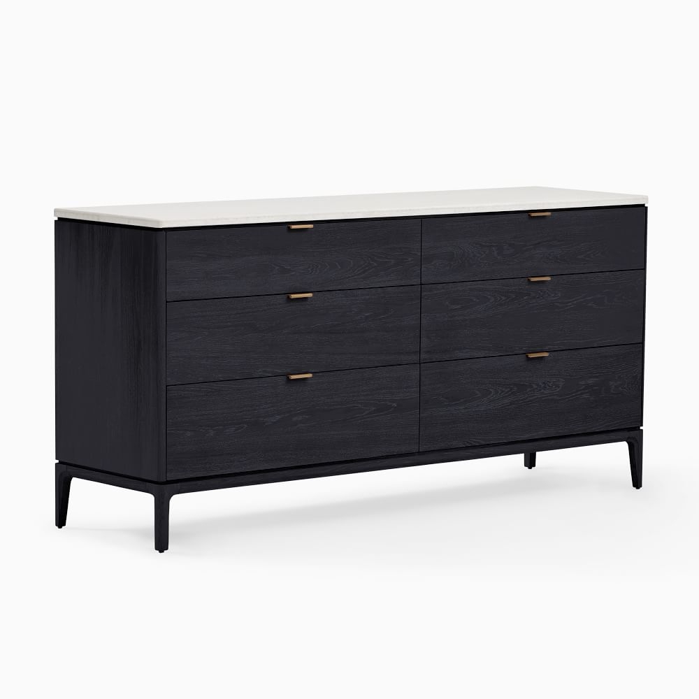 Black six deals drawer dresser