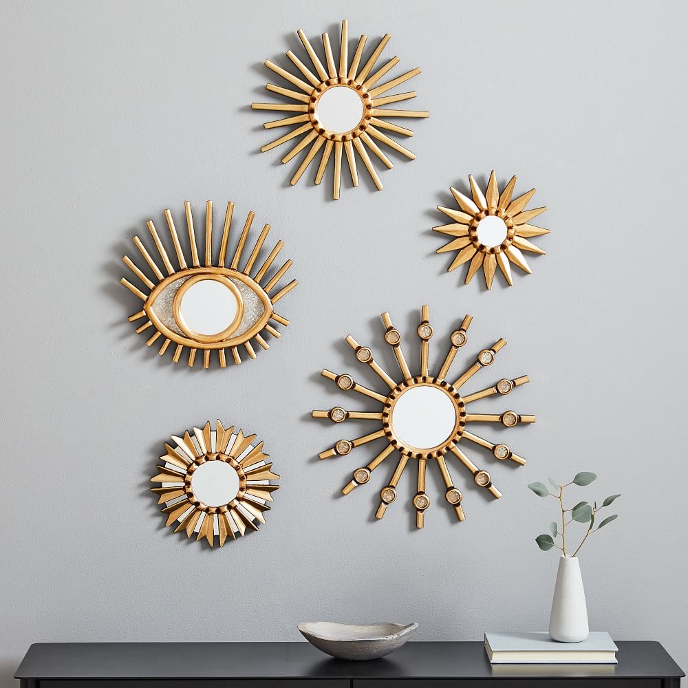 Gold starburst mirror cheap