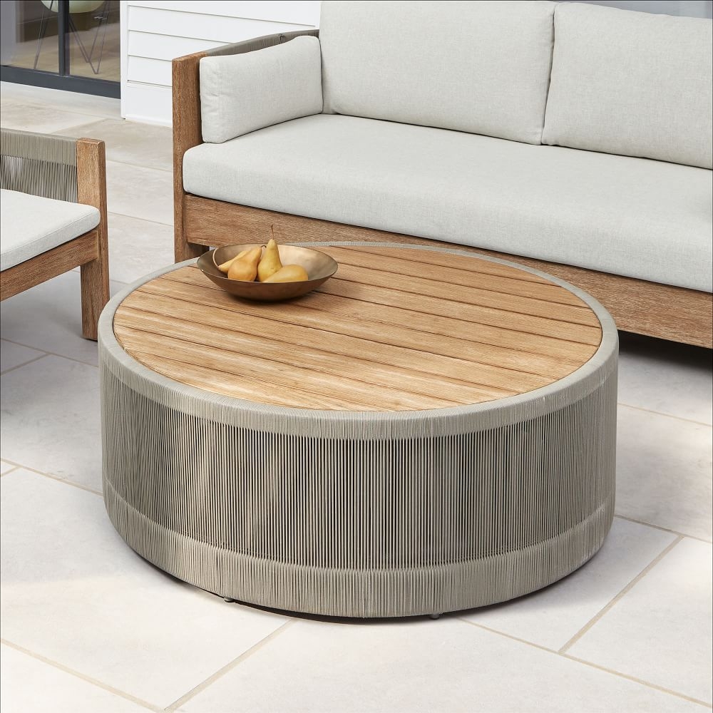 Outdoor side table with sale storage