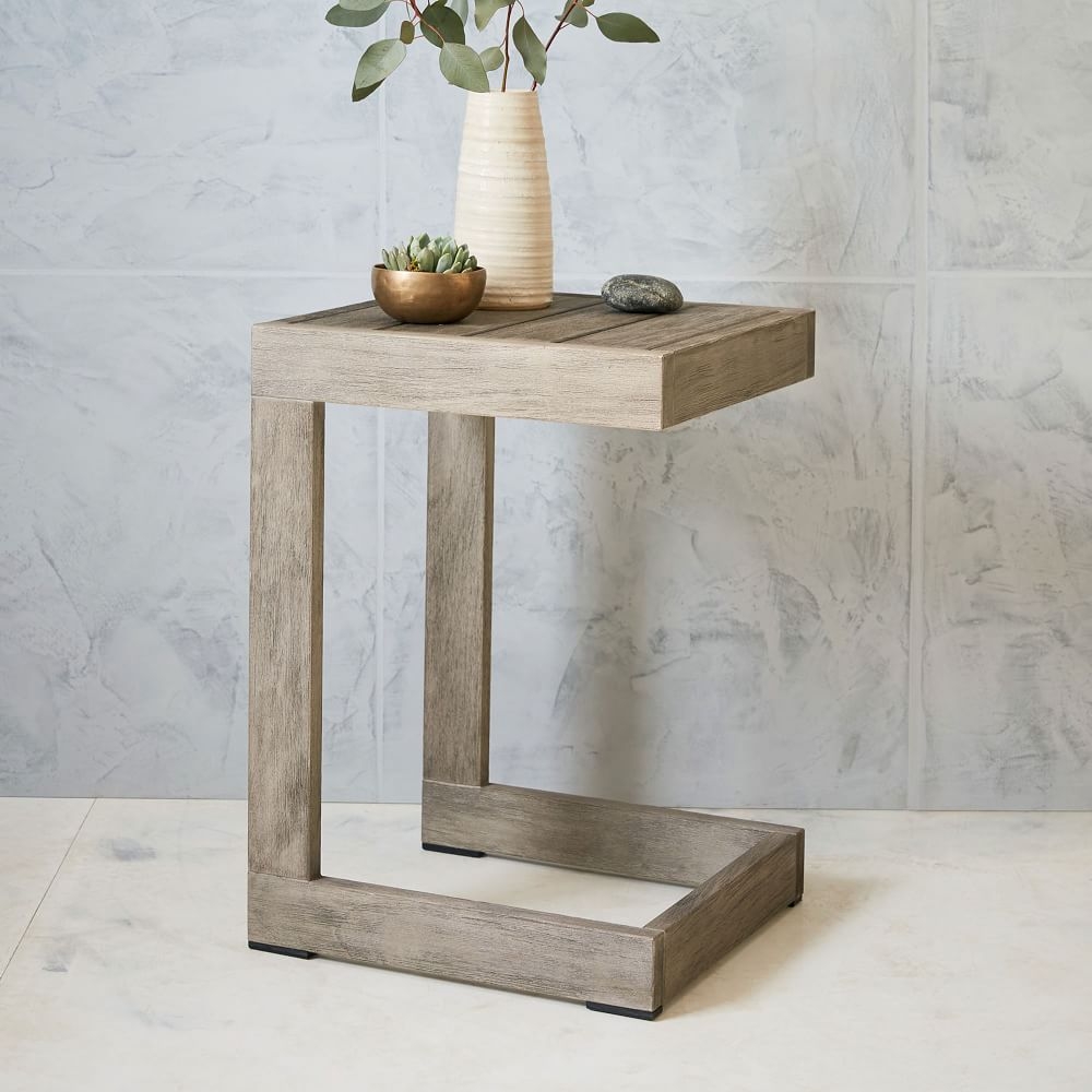 C shaped store table