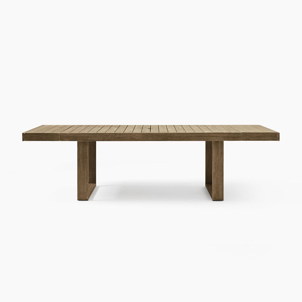 Expandable rectangle top dining table