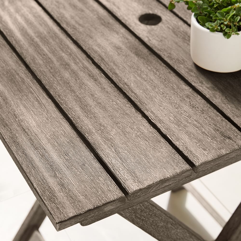 Outdoor wood bistro table top