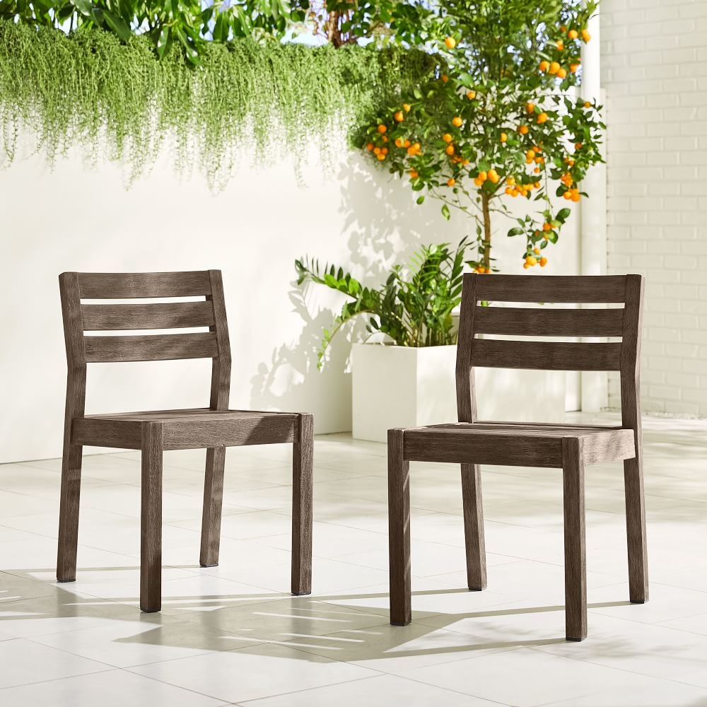 Weathered gray dining chairs sales