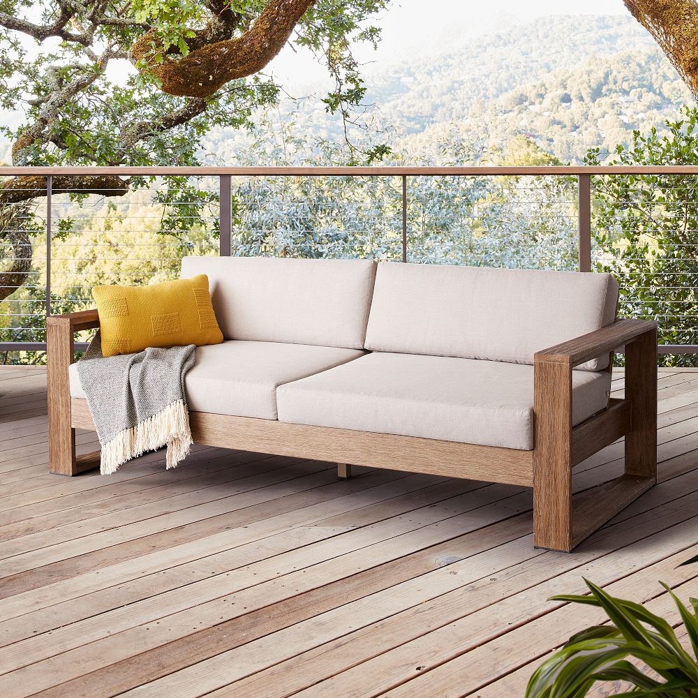 Teak shop outdoor sofa