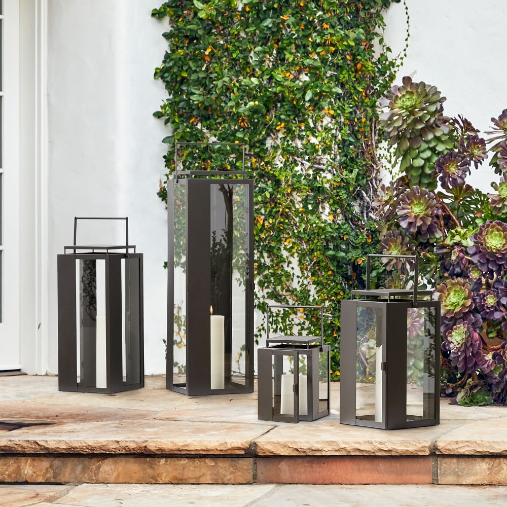 Metal top lanterns outdoor