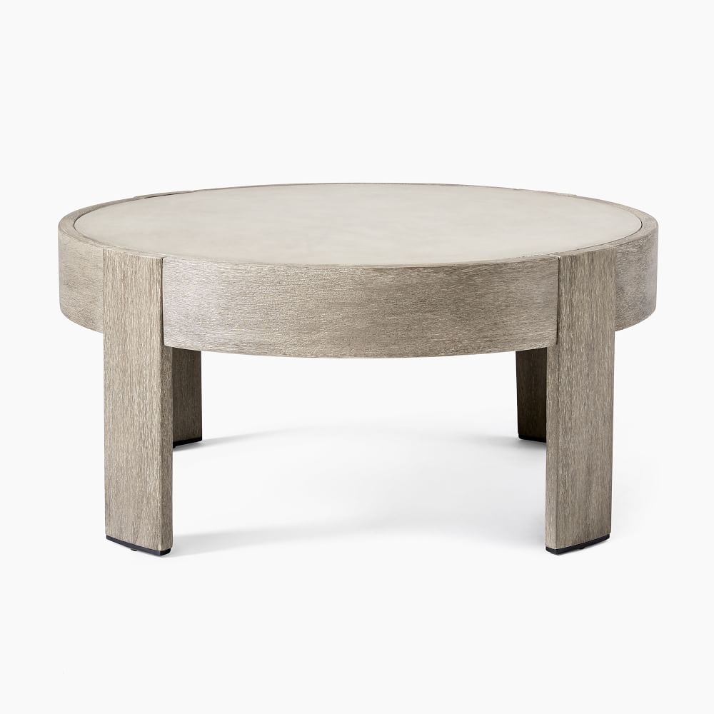 Concrete round shop side table
