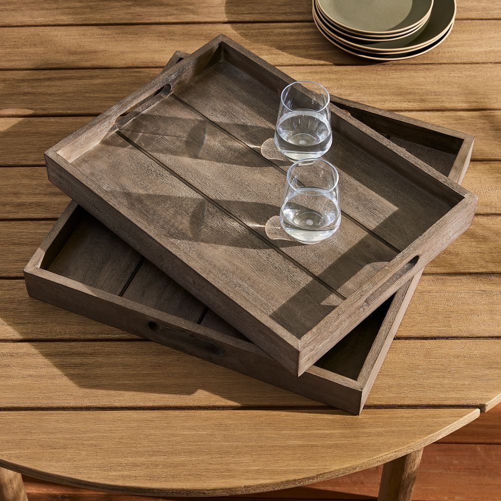 Outdoor discount serving tray