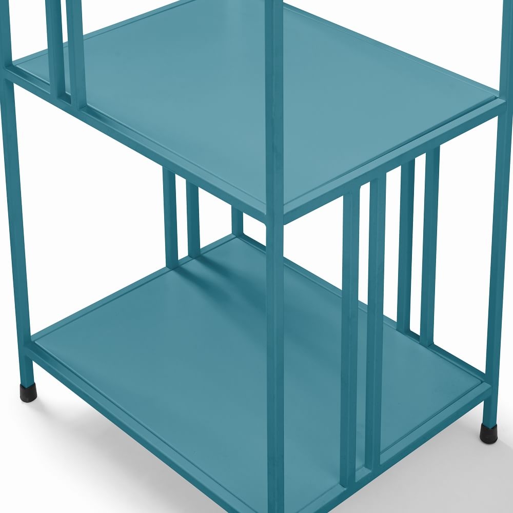 Narrow metal discount bookcase