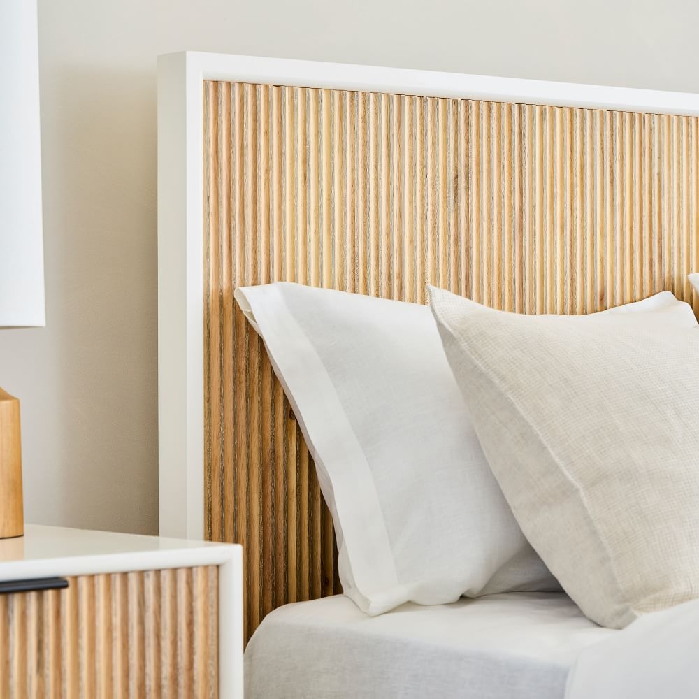 Wooden shop bed head