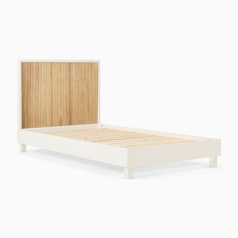 Wood sales bed white