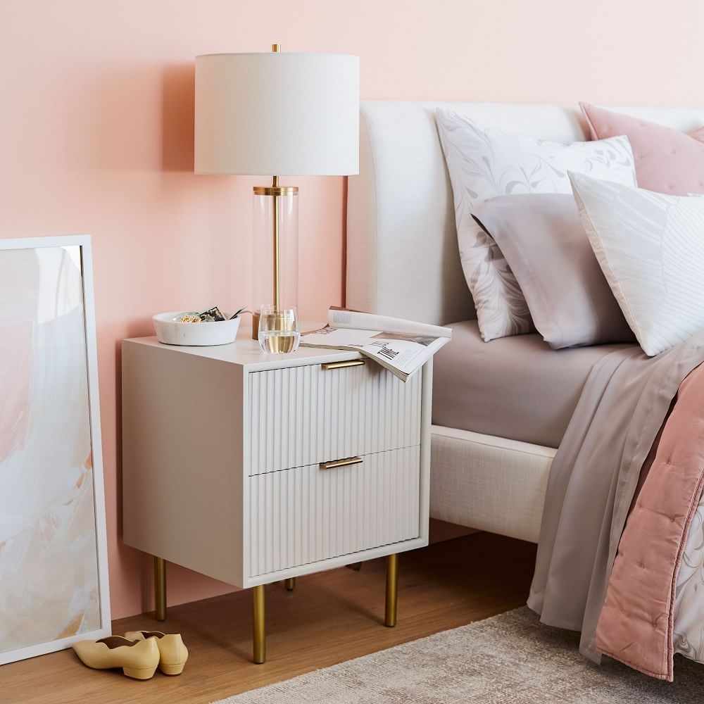 White nightstand 2025 table