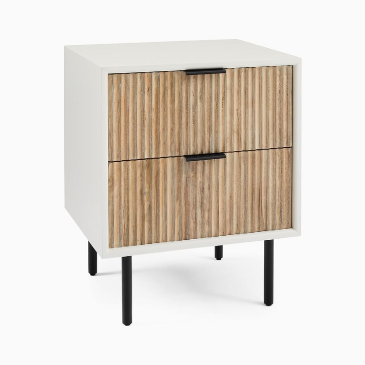 White clearance nightstand modern