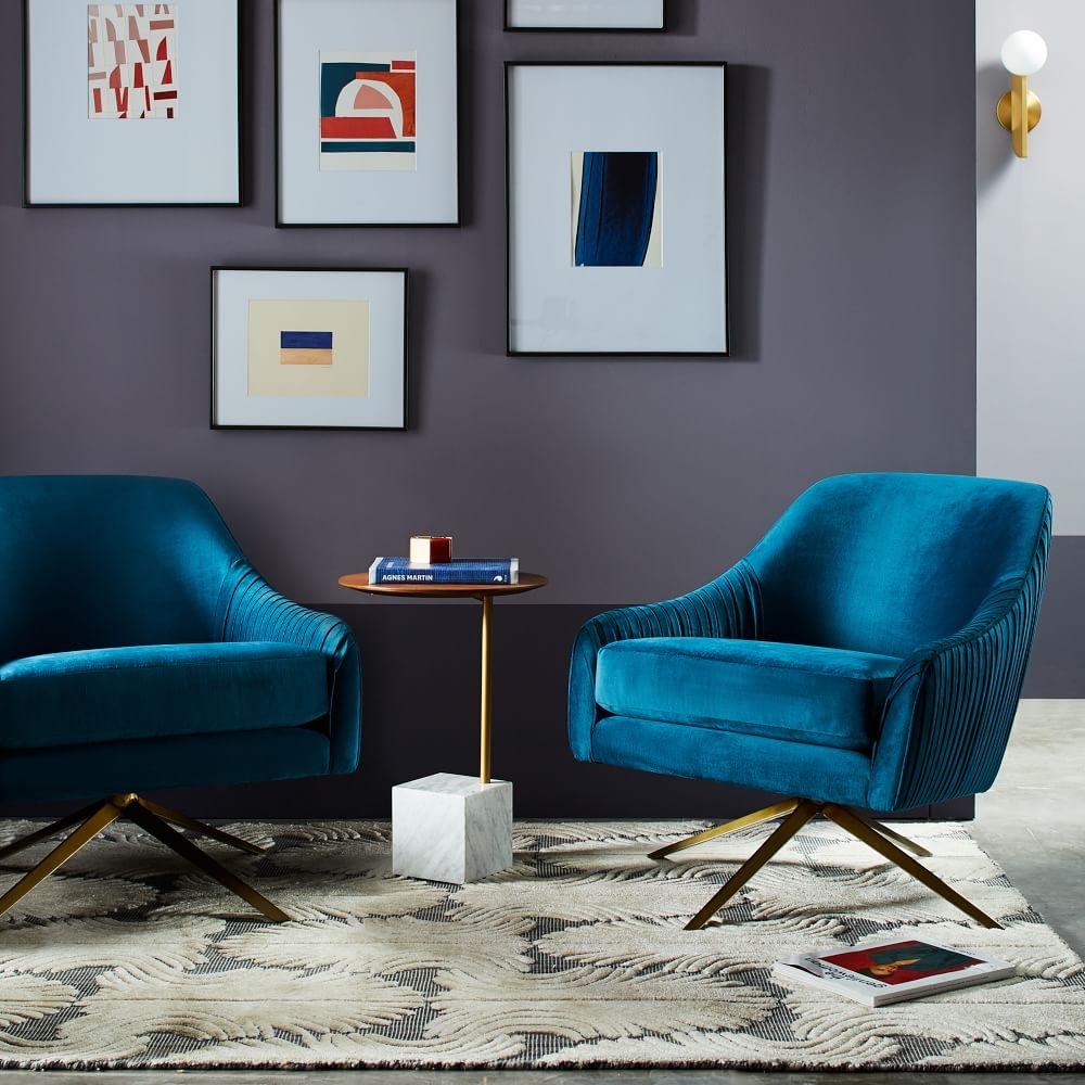 Colorful shop swivel chair