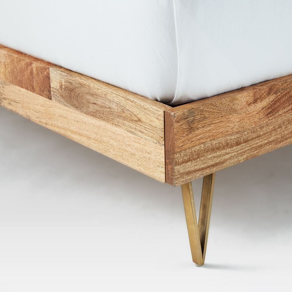 Brass shop platform bed