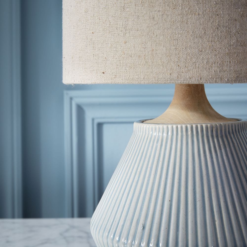 Tall blue discount table lamps