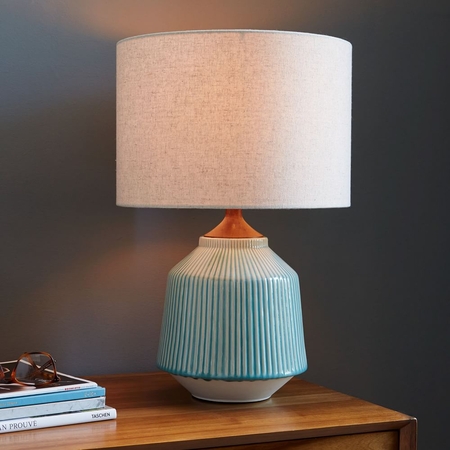 Lamp white shade top