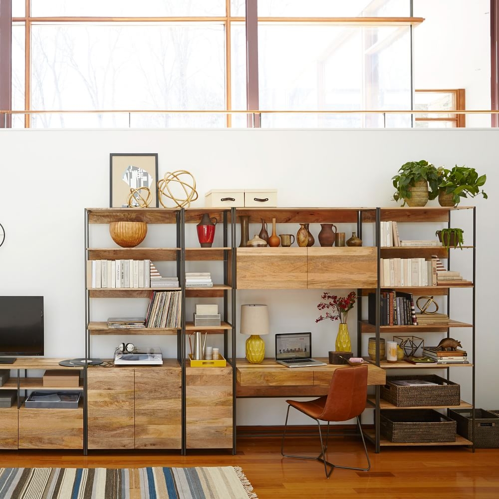 West elm industrial modular best sale bookcase